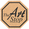 View Image 1 of 1 of Large Cork Coaster - Stop Sign