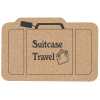 View Image 1 of 1 of Large Cork Coaster - Suitcase