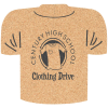 View Image 1 of 1 of Large Cork Coaster - T-Shirt
