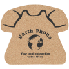 View Image 1 of 1 of Large Cork Coaster - Telephone