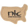 View Image 1 of 1 of Large Cork Coaster - USA