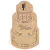 View Image 1 of 1 of Large Cork Coaster - Wedding Cake