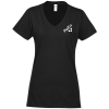 View Image 1 of 2 of Fruit of the Loom Sofspun V-Neck T-Shirt - Ladies' - Colors