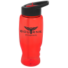 View Image 1 of 3 of Comfort Grip Bottle with Two-Tone Flip Straw Lid - 27 oz.