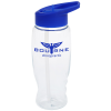 View Image 1 of 3 of Clear Impact Comfort Grip Bottle with Flip Straw Lid - 27 oz.