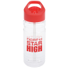 View Image 1 of 3 of Clear Impact Line Up Bottle with Flip Straw Lid - 20 oz.