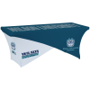 View Image 1 of 7 of Hemmed UltraFit Cross Over Table Cover - 6' - Full Color