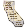 View Image 1 of 1 of Flat Flexible Magnet - State - California - 30 mil