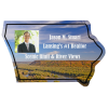 View Image 1 of 1 of Flat Flexible Magnet - State - Iowa - 30 mil