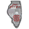 View Image 1 of 1 of Flat Flexible Magnet - State - Illinois - 30 mil