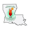 View Image 1 of 1 of Flat Flexible Magnet - State - Louisiana - 30 mil