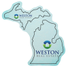 View Image 1 of 1 of Flat Flexible Magnet - State - Michigan - Lower+Upper-30 mil