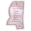 View Image 1 of 1 of Flat Flexible Magnet - State - Mississippi - 30 mil