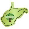 View Image 1 of 1 of Flat Flexible Magnet - State - West Virginia - 30 mil