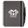 View Image 1 of 1 of Textured Paperboard Journal with Pen - 7 inches x 5 inches - 50 sheet