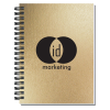 View Image 1 of 1 of Elite Metallic Paperboard Journal with Pen - 7 inches x 5 inches - 50 sheet