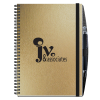 View Image 1 of 1 of Elite Metallic Paperboard Journal with Pen - 10 inches x 7 inches -50 sheet