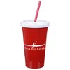 View Image 1 of 3 of Reusable Party Tumbler with Straw - 20oz.- Closeout