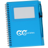 View Image 1 of 3 of Business Card Notebook with Stylus Pen - 24 hr
