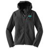 View Image 1 of 4 of Crest Hooded Soft Shell Jacket - Ladies'