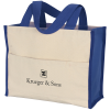 View Image 1 of 4 of Cotton Gusset 14 oz. Accent Box Tote - 24 hr
