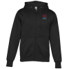 View Image 1 of 2 of Independent Trading Co. Poly-Tech Full-Zip Sweatshirt - Embroidered