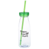 View Image 1 of 3 of Americana Milk Bottle Tumbler with Straw - 18 oz.