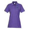 View Image 1 of 3 of Soil Release Blend Pique Polo - Ladies'