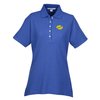 View Image 1 of 3 of Easy Care Cotton Pique Polo - Ladies'