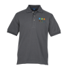 View Image 1 of 3 of Easy Care Pique Knit Polo - Men's