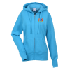 View Image 1 of 3 of Fashion Full-Zip Hooded Sweatshirt - Ladies' - Embroidered