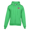 View Image 1 of 3 of Fashion Full-Zip Hooded Sweatshirt - Men's - Embroidered