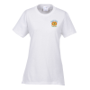 View Image 1 of 2 of Port 50/50 Blend T-Shirt - Ladies' - White - Embroidered