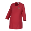 View Image 1 of 3 of Silk Touch 3/4 Sleeve Maternity V-Neck Shirt - Ladies'