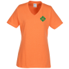 View Image 1 of 2 of Port Classic 5.4 oz. V-Neck T-Shirt - Ladies' - Screen