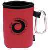 View Image 1 of 3 of Collapsible Koozie® Can Cooler with Carabiner - 24 hr
