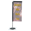 View Image 1 of 2 of Indoor Rectangular Sail Sign - 7' - One Sided