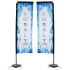 View Image 1 of 2 of Indoor Rectangular Sail Sign - 10' - Two Sided