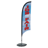 View Image 1 of 3 of Indoor Razor Sail Sign - 7' - One Sided