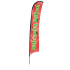 View Image 1 of 3 of Outdoor Razor Sail Sign - 17' - One Sided