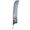 View Image 1 of 3 of Indoor Razor Sail Sign - 17' - One Sided