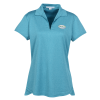 View Image 1 of 3 of Shadow Heather Polo - Ladies'