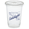 View Image 1 of 2 of Compostable Clear Cup with Straw Slotted Lid - 10 oz.