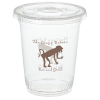 View Image 1 of 2 of Compostable Clear Cup with Straw Slotted Lid - 12 oz.