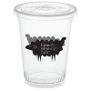 View Image 1 of 2 of Compostable Clear Cup with Straw Slotted Lid - 16 oz.
