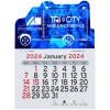 View Image 1 of 2 of Peel-N-Stick Calendar - Ambulance