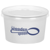 View Image 1 of 2 of To Go Paper Food Container with Flat Lid - 8 oz.