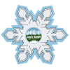 View Image 1 of 1 of Flat Flexible Magnet - Snowflake