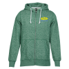 View Image 1 of 2 of Streaked Fleece Full-Zip Hoodie - Men's