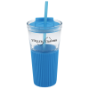 View Image 1 of 3 of Chi Glass Tumbler with Straw - 15 oz.